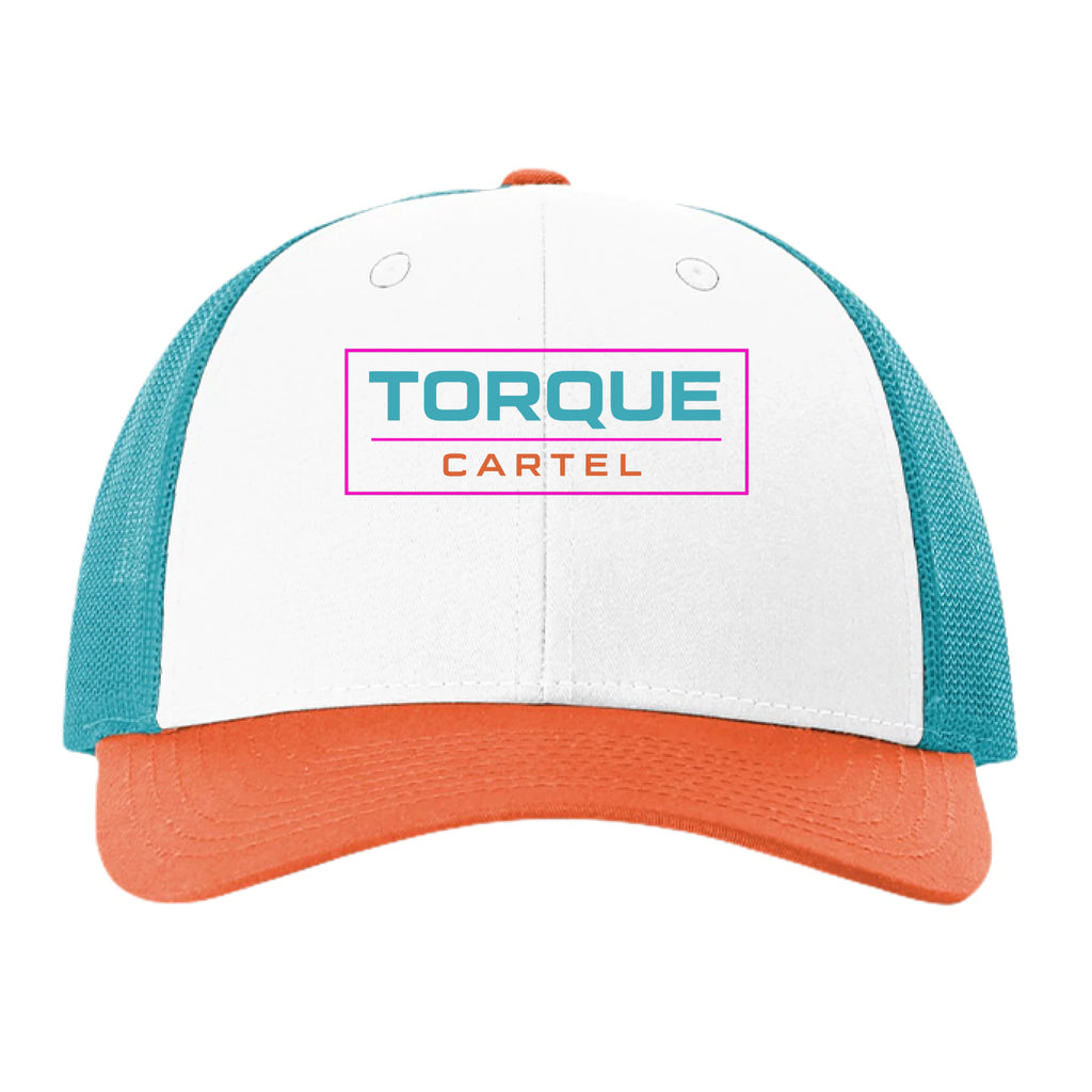 White/ Blue Hawaiin/ Pale Orange - FRONT