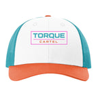 White/ Blue Hawaiin/ Pale Orange - FRONT